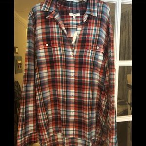 Madewell Flannel shirt with tags.